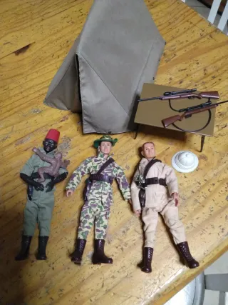 Madelman Safari Jeep y 3 Figuras