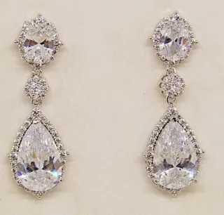 Pendientes lágrima Plata/Oro Rosa