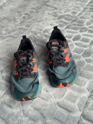 Zapatillas New Balance Trail Naranja/Verde