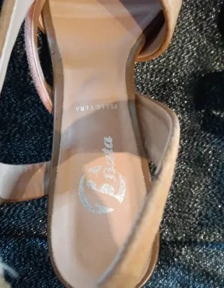 Sandali donna 37 pelle e camoscio