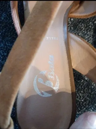 Sandali donna 37 pelle e camoscio