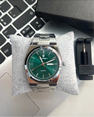 2 Relojes Poedagar Hombre Blanco y Verde