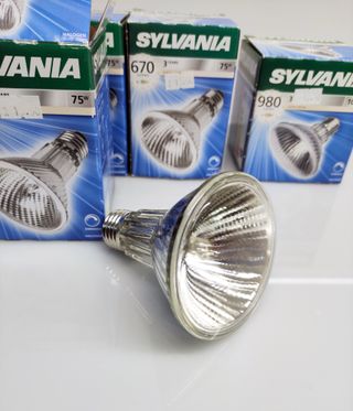 4 Sylvania Hi-Spot PAR30 alogene 75W + 100W E27
