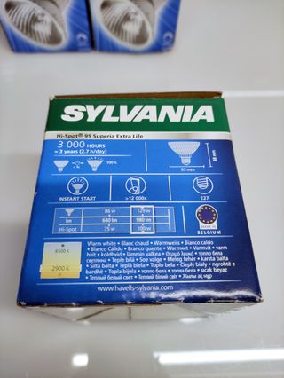 4 Sylvania Hi-Spot PAR30 alogene 75W + 100W E27