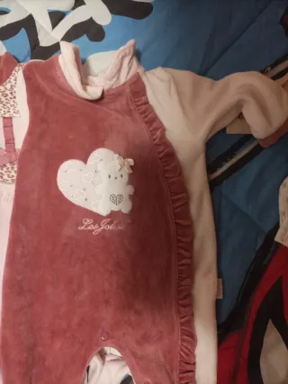 Tutina bimba rosa e bordeaux