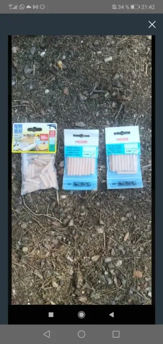 Billones de madera nuevos 50x8mm