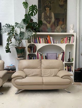 2 sofás piel Chateau d’Ax TRANSPORTE INCLUIDO