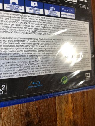 Monster Hunter World ps4 sealed nuovo