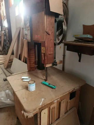 Sierra de cinta carpintería