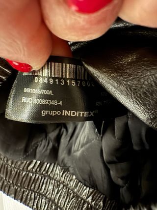 Chaqueta Zara efecto pelo desmontable Talla L