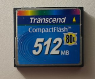 Tarjeta CompactFlash Transcend 512MB 80x