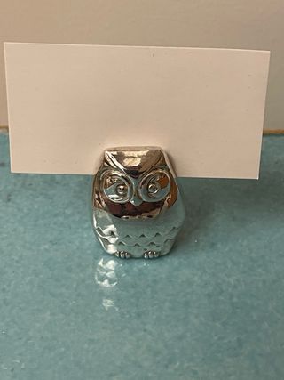 Set 12 segnaposto SILEA gufo vintage