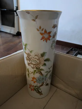 Vaso porcellana decorato floreale
