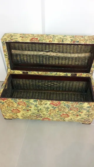 Baúl de almacenaje floral