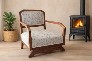 Butaca descalzadora estilo Art Decó