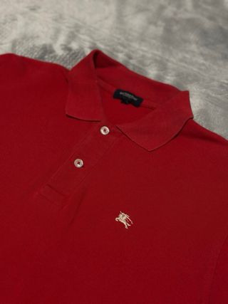 Camiseta Polo Burberry Roja