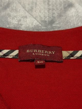 Camiseta Polo Burberry Roja