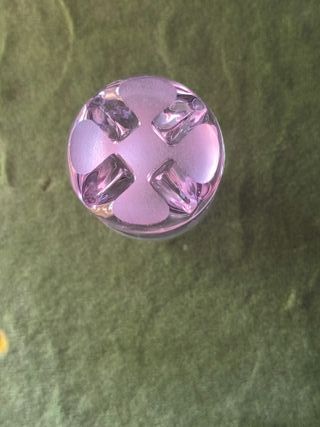 Vasos de cristal morado vintage