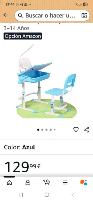 Tavolo da studio per bambini con altezza regolabile