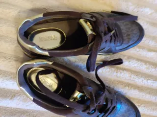 Zapatillas Michael Kors Marrón y Dorado