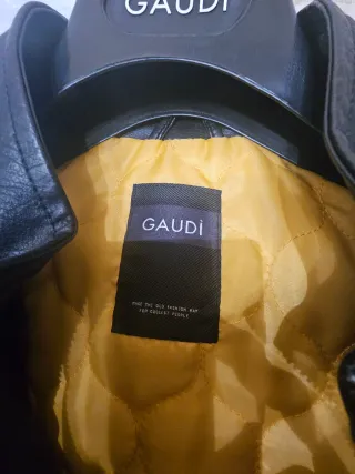 Giubbotto in pelle nero Gaudi