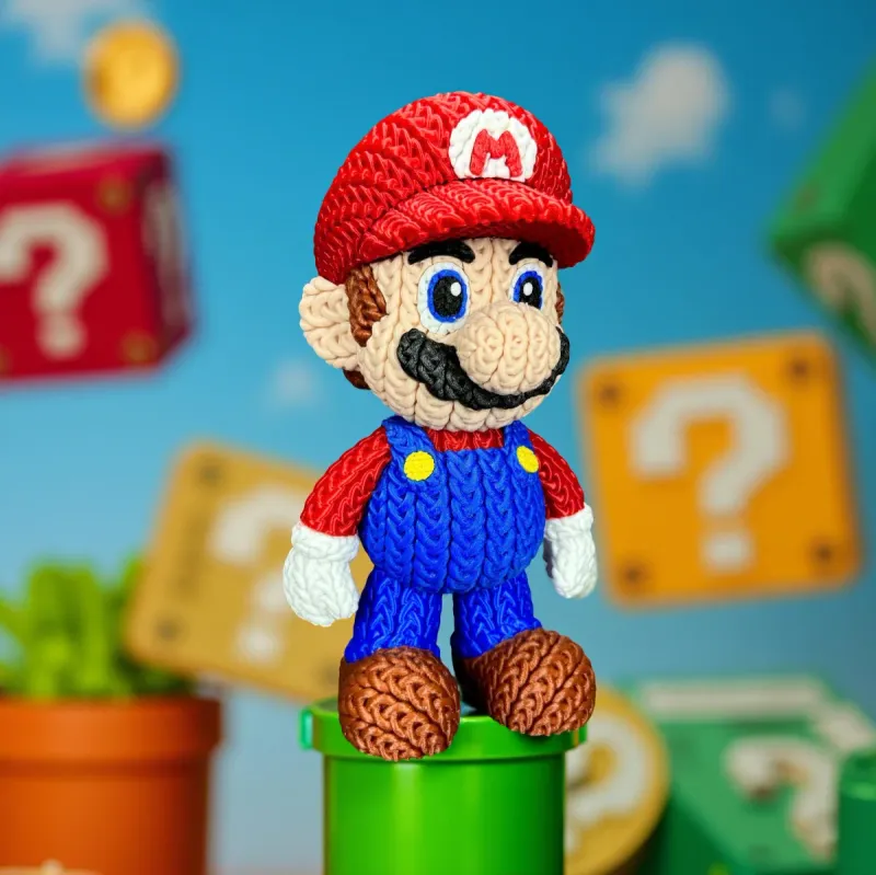Super Mario en 3D, estilo crochet afbeelding 4
