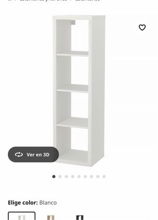 Estantería Blanca Ikea con puertas color Madera