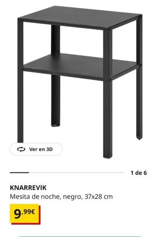 2 Mesitas de noche IKEA modelo Knarrevik