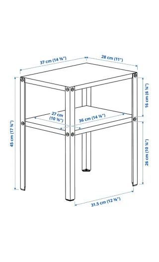 2 Mesitas de noche IKEA modelo Knarrevik