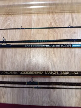 2 Cañas Pesca Inglesa Grafito