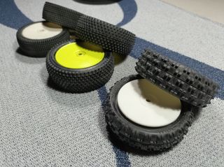 3 pares de ruedas delanteras 1/10 TT 4WD