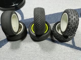 3 pares de ruedas delanteras 1/10 TT 4WD