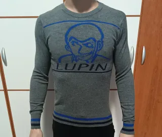 Jersey Vintage Lupín III - Lana - Talla S - Raro