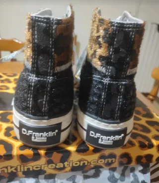 Scarpe D.Franklin sneakers zebrate e leopardate
