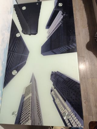 Mesa Estudio Diseño New York Cristal