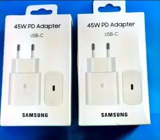 DOS CARGADORES SAMSUNG 45WCARGA RÁPIDA SIN CABLE