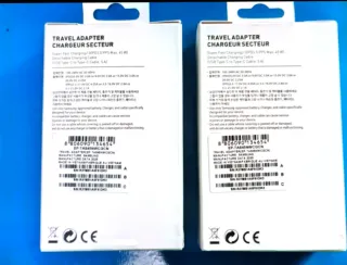 DOS CARGADORES SAMSUNG 45WCARGA RÁPIDA SIN CABLE