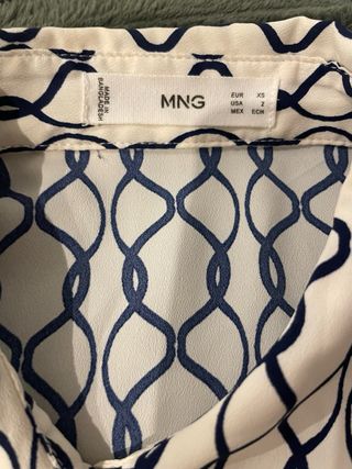 Camisa Mango Estampada Talla XS