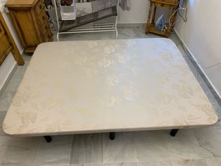 Patas Base Cama Tapizada Metal Negras