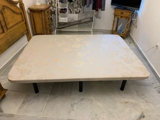 Patas Base Cama Tapizada Metal Negras