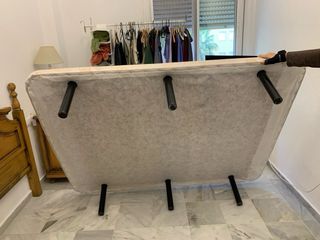 Patas Base Cama Tapizada Metal Negras