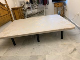 Patas Base Cama Tapizada Metal Negras