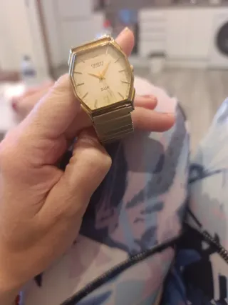 Reloj vintage Orient Quartz Mujer Dorado