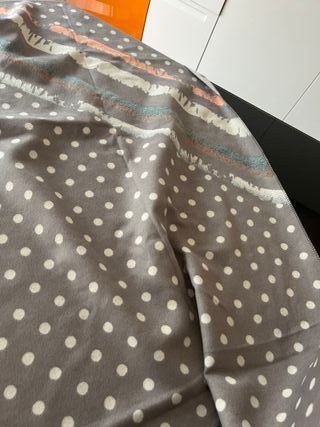 Sciarpa donna fantasia pois e righe