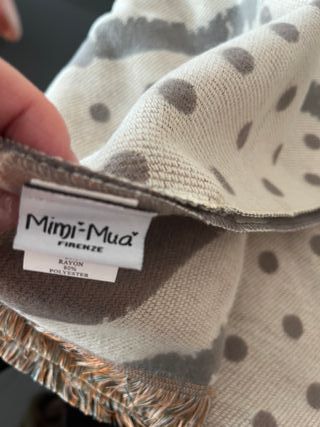 Sciarpa donna fantasia pois e righe