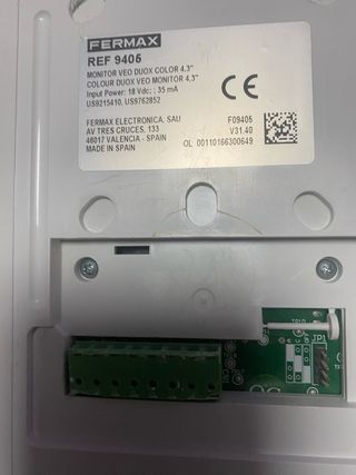 Videoportero Fermax Blanco