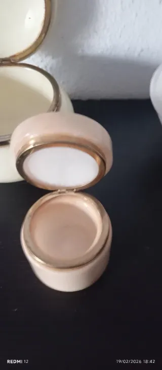 Juego de 3 joyeros de mármol