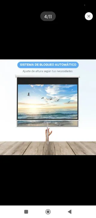 Pantalla Proyector Full HD 4K 16:9