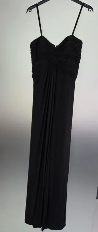 Vestido largo fiesta negro T40 El Corte Inglés