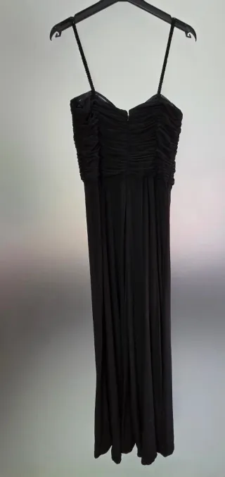 Vestido largo fiesta negro T40 El Corte Inglés